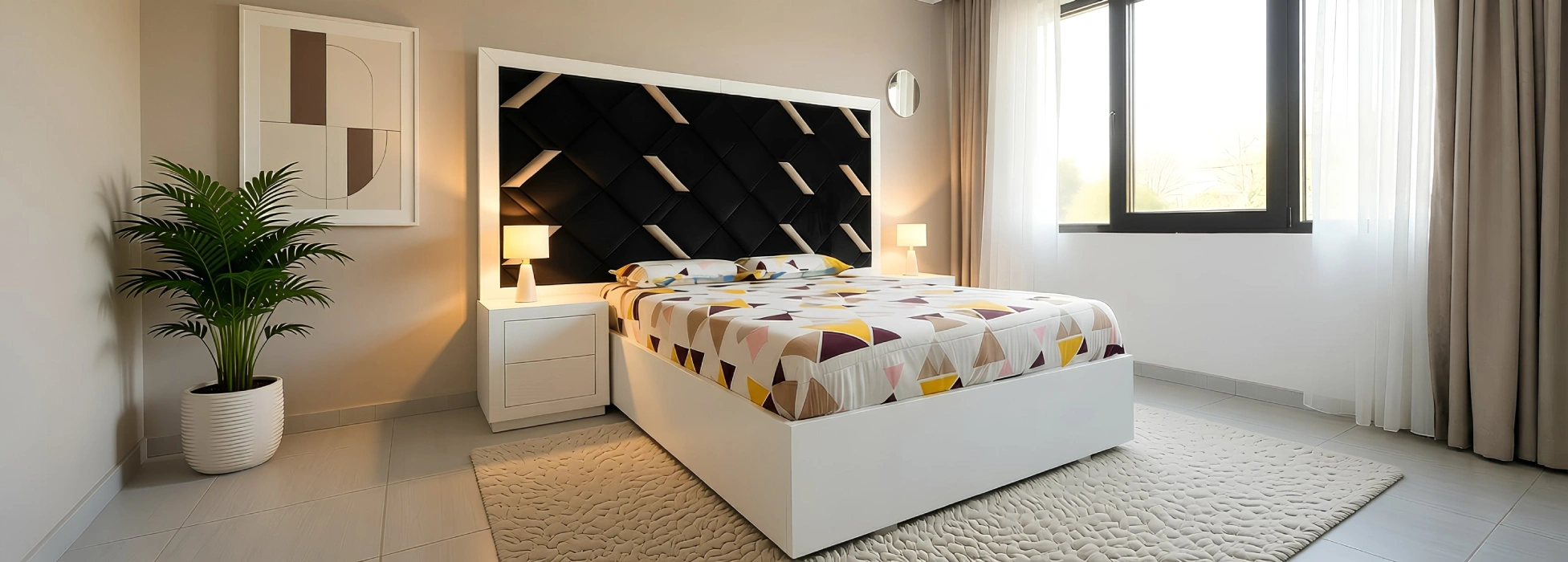 Banner De Cama Con Detalles Dorados Muebles Medina Cucuta